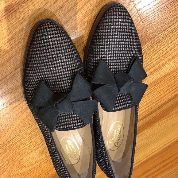 Browns couture sparkly suede shoes with bow - Picture 3 of 8